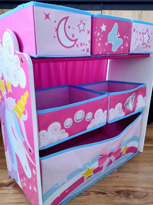 pojemnik na zabawki z jednorożcem