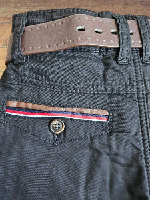 Ocieplane spodnie dla chłopca czarne 7-8 lat