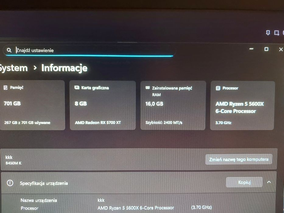 Ryzen 5 5600x  Rx 5700XT