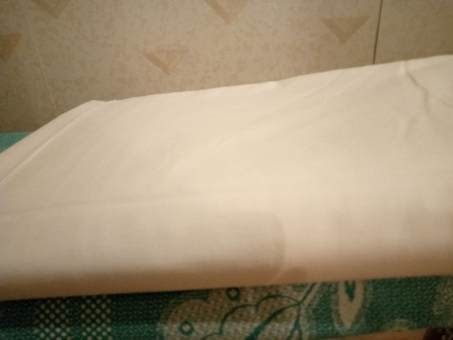 Ткань белая  х/б  новая