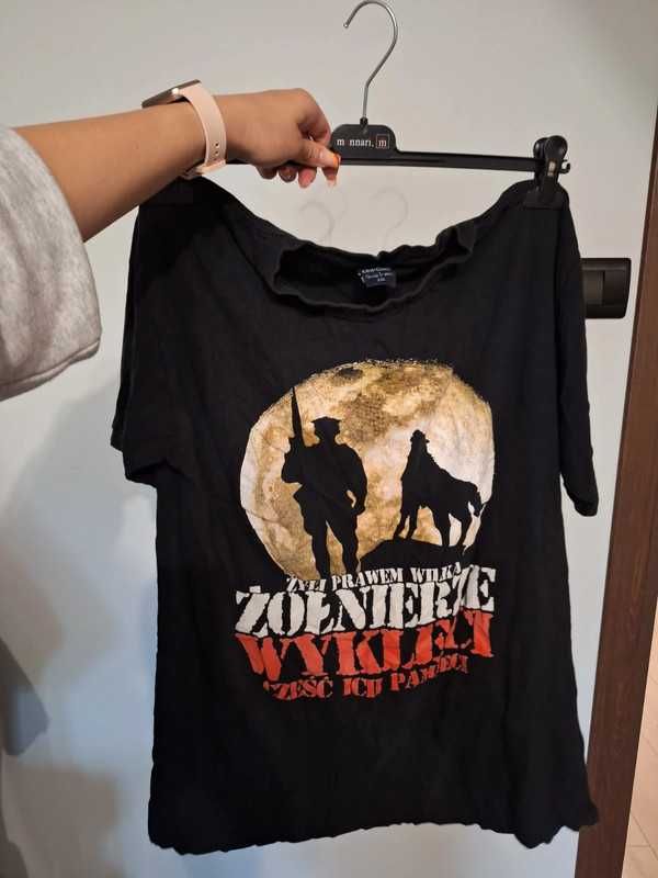 Czarny męski T-shirt 100% bawełna #cottagecore #alternative