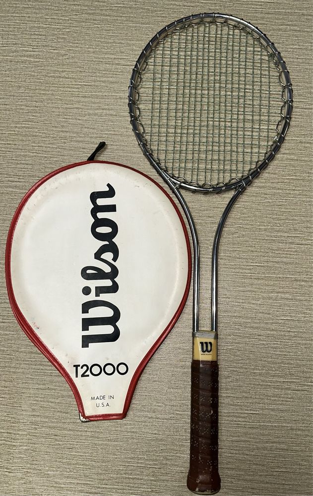 Raquete Tenis Wilson T2000 Vintage anos 70