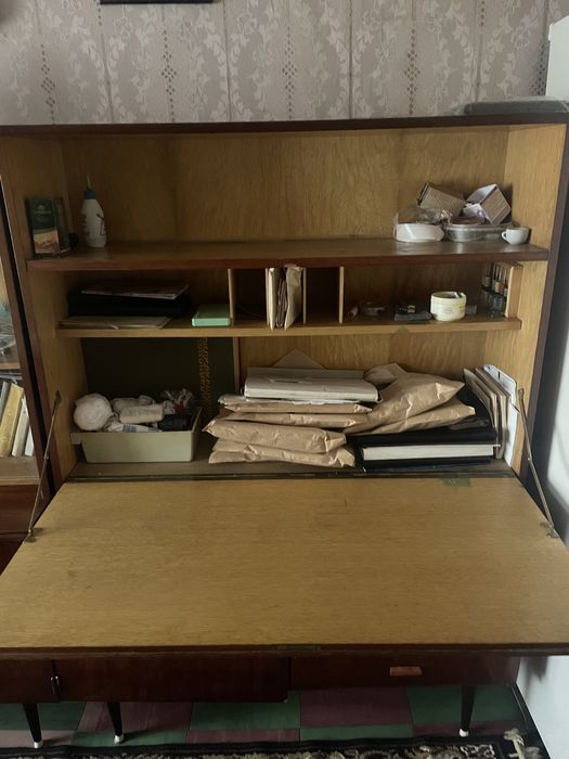 Шифонер сервант шкаф шафа стенка стінка дерево раритет реставрац