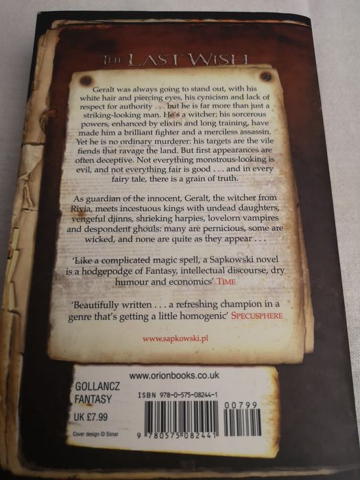 The Witcher - The last wish - Andrzej Sapkowski