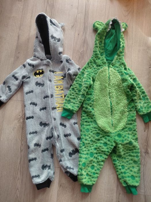 Теплі флісові чоловічки ромпери розмір 80-86 в ідеальному стані