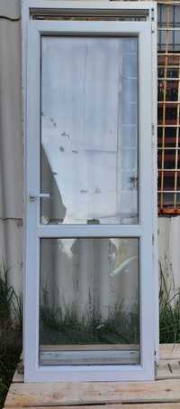 Okna balkonowe tarasowe używane w bdb stanie plastikowe 2 sztuki Dowóz