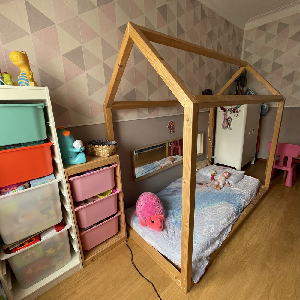 Cama Montessori em Madeira de Pinho 200x90 – Design Casa