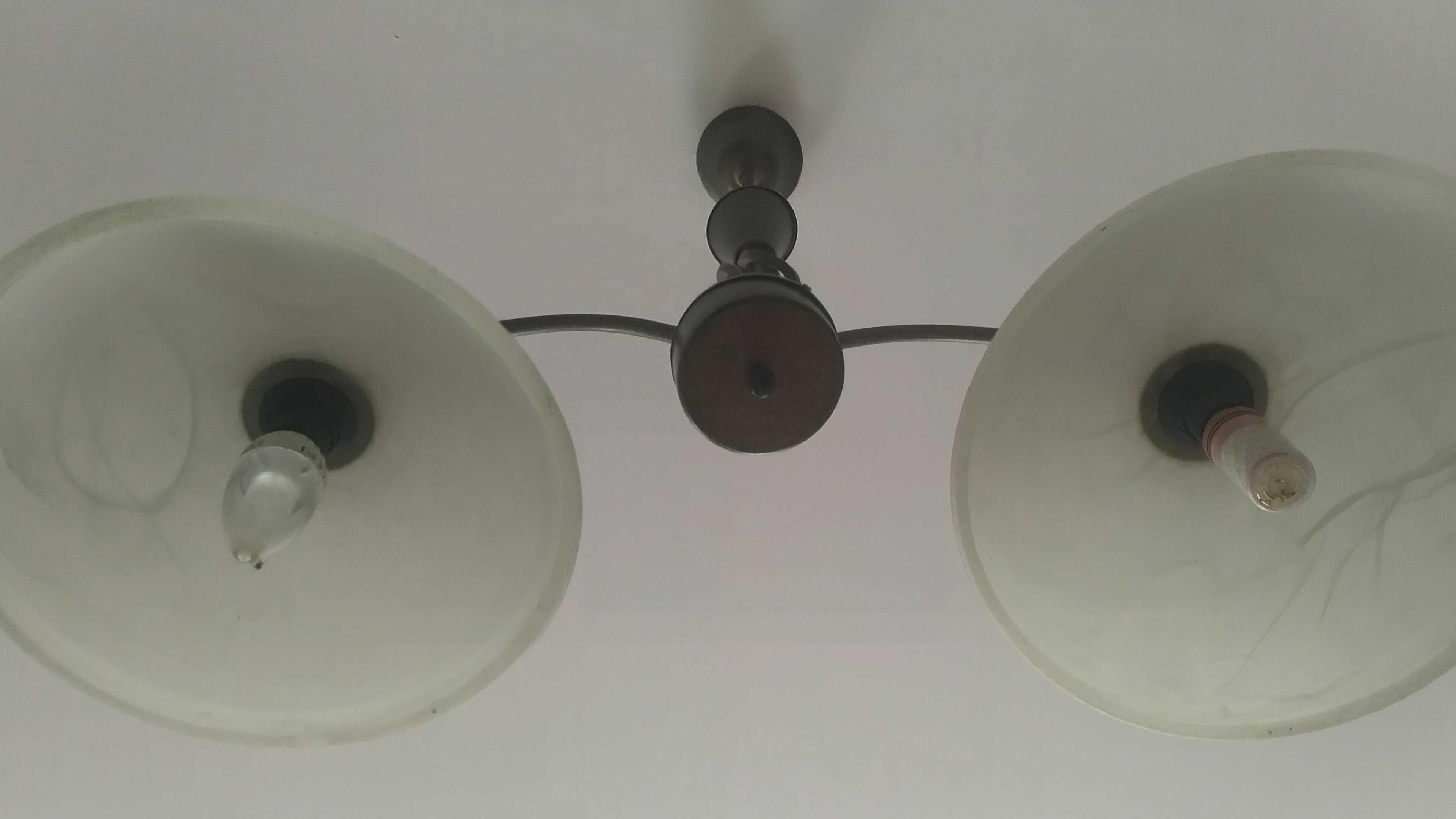 lampa sufitowa  dwa klosze