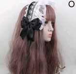 Хеддрес лоліта чорно-білий в готичному стилі lolita headdress