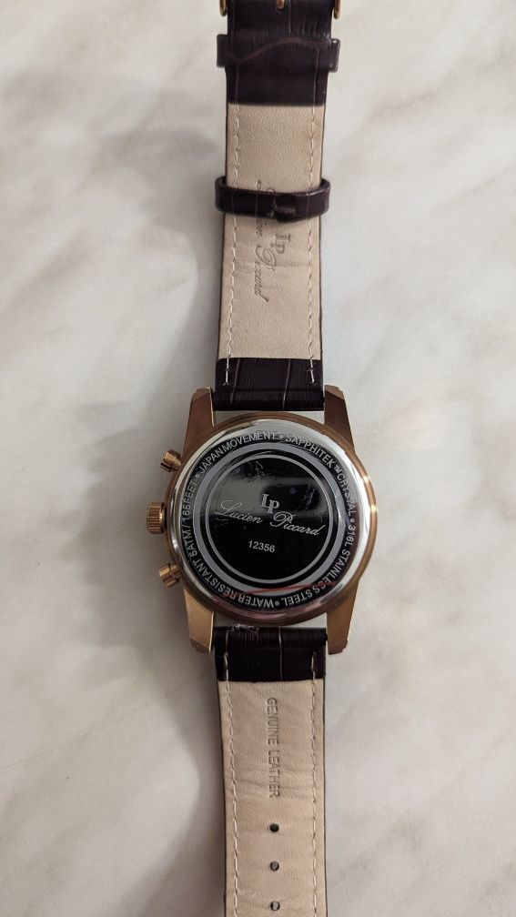 Часы lucien Piccard хронограф, годинник Япония sapphire