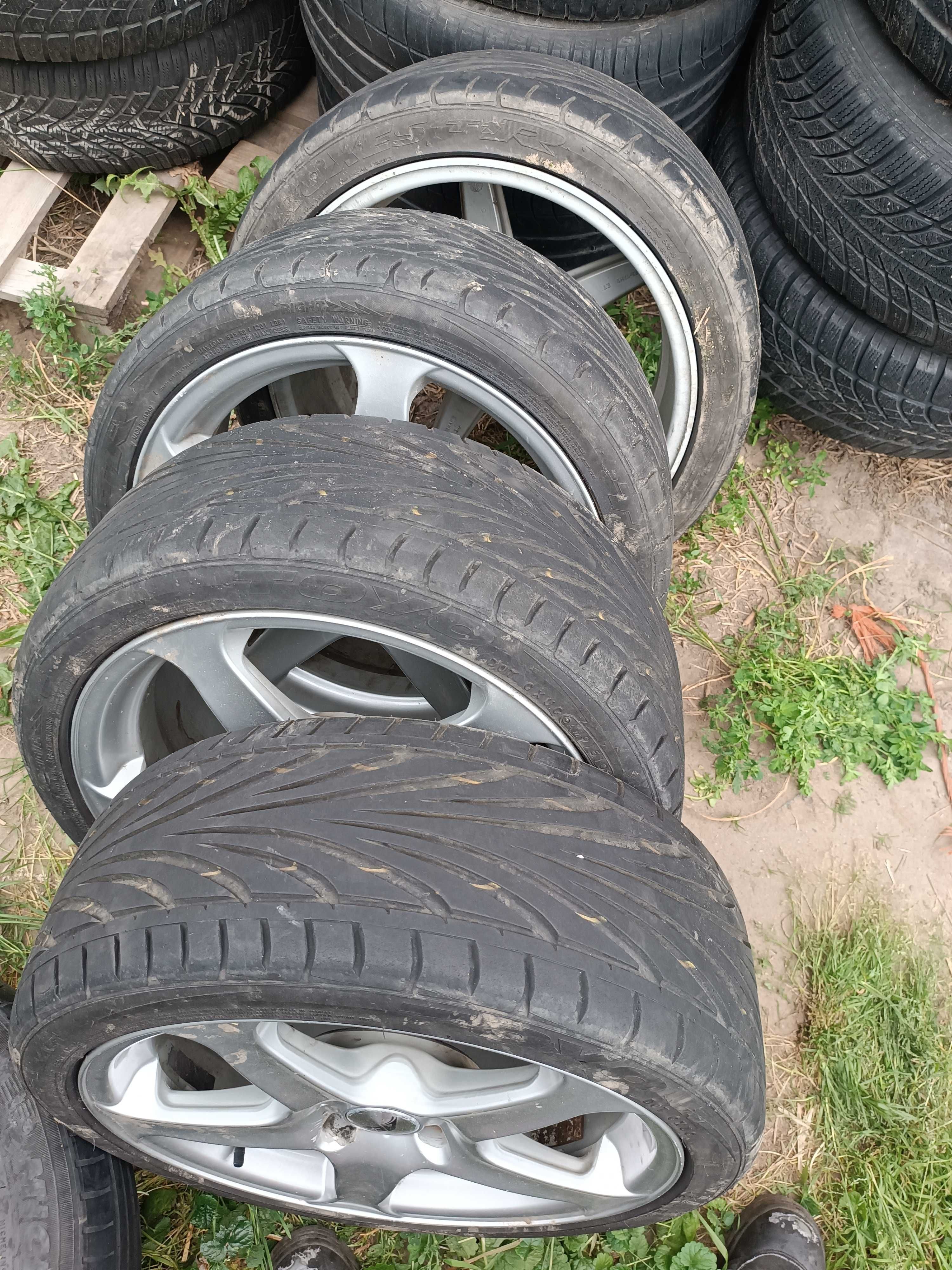 Koła felgi aluminiowe 17 cali 4×108 r17 et 40 opony letnie 215/40 r17
