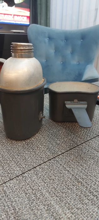 Menażka wojskowa , niemiecka , bidon SK67