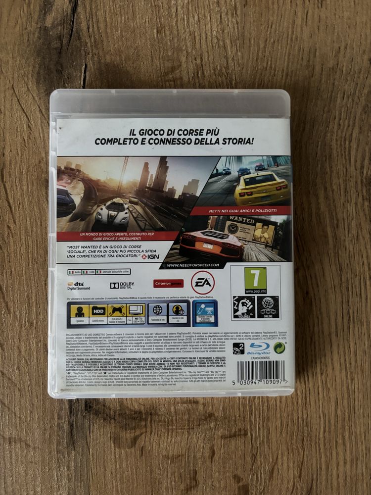 Gra Need For Speed Most Wanted na PlayStation 3