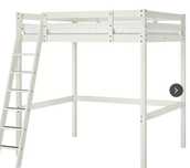 Cama alta casal com colchão/ Double bunk bed with mattress