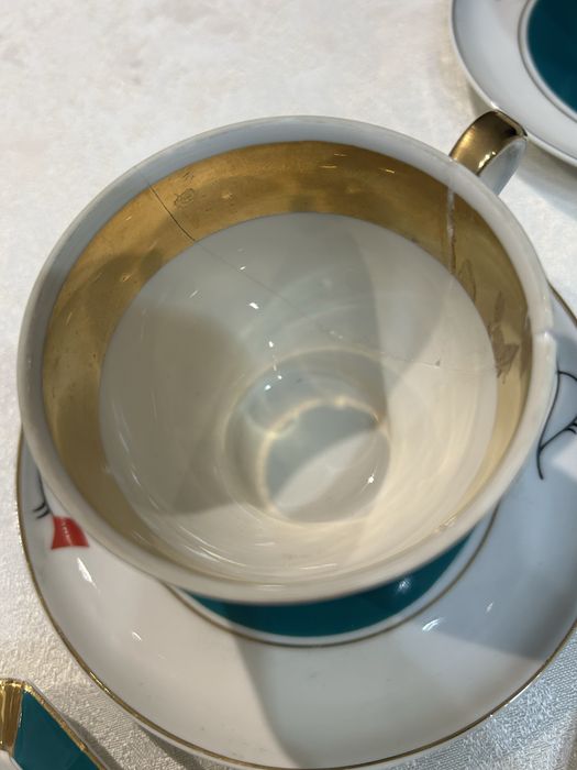 Serwis porcelanowy  do kawy-brydża z Ćmielowa