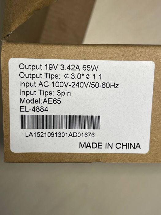 Блок живлення Acer 19V 3.42A 65W