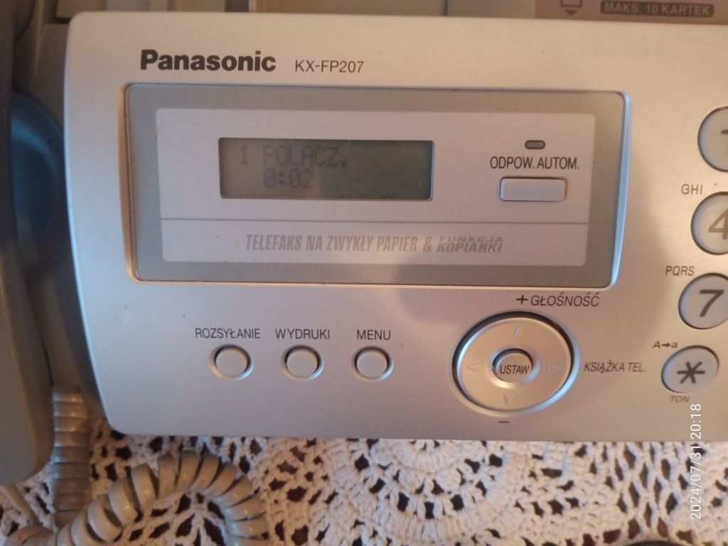 Telefaks panasonic KX-FP207PD