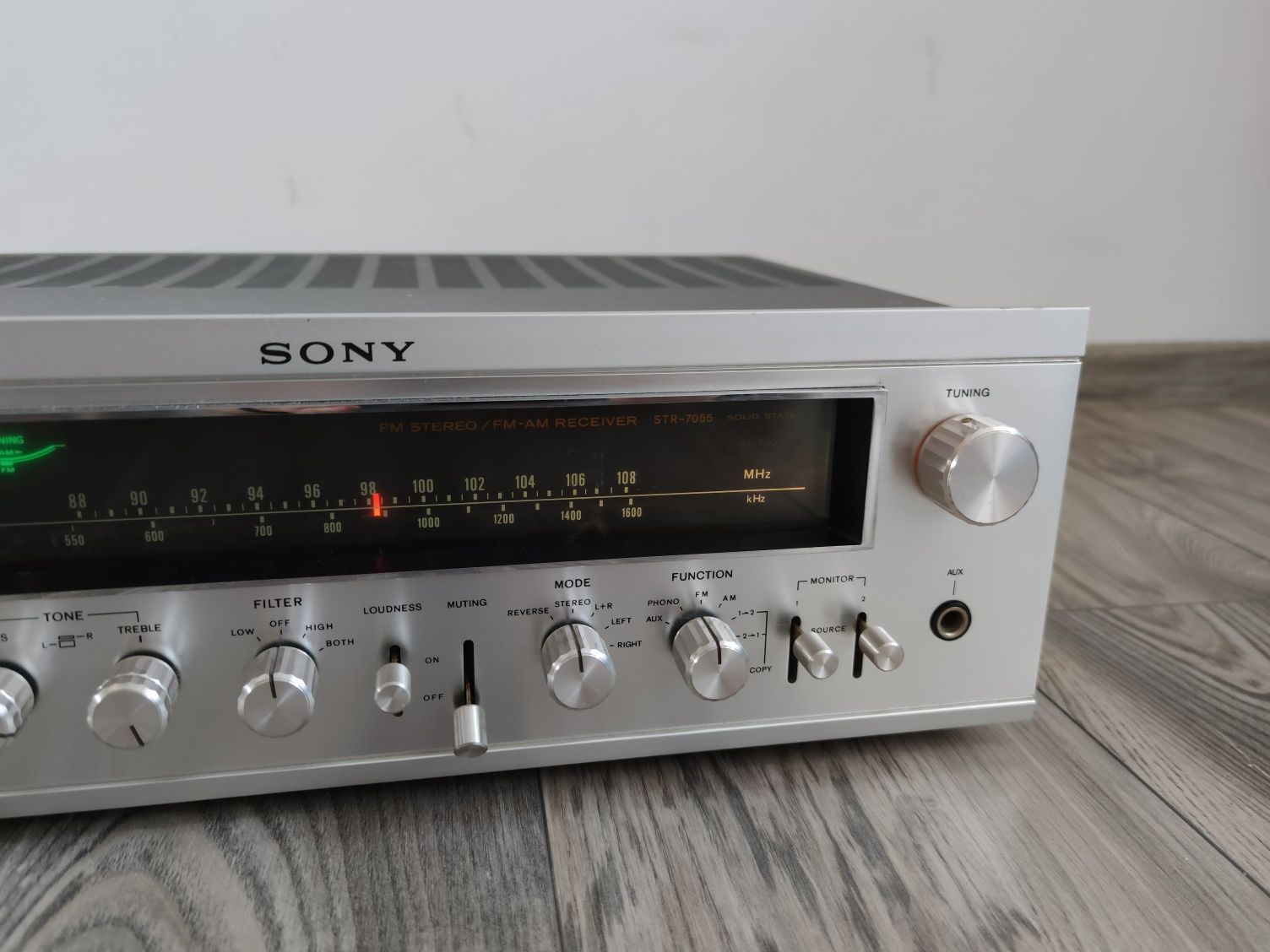 Sony STR-7055 piękny wzmacniacz vintage seria 7. Aluminium. Ciężki.