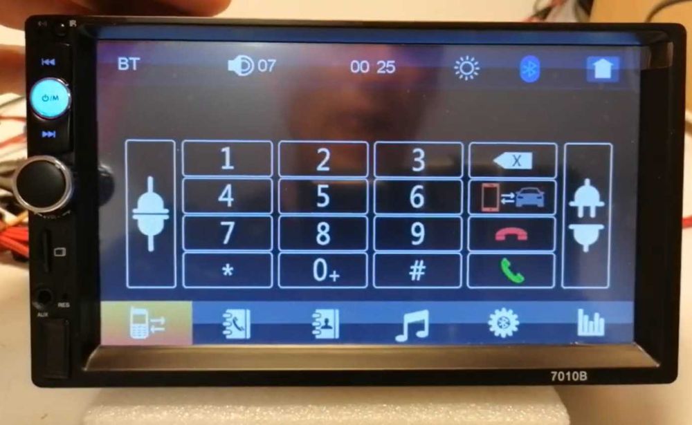 Автомагнітола pioneer 7010 2din з сенсорним екраном, пульт,усі формати