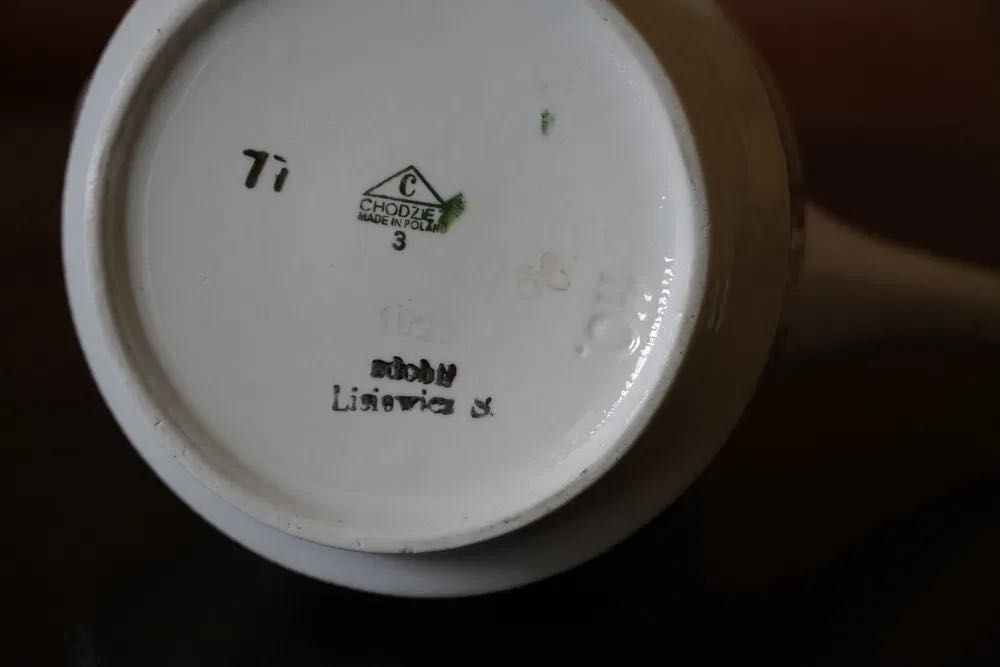 Chodzież Serwis kawowo-herbaciany Roman zdobienia Lisiewicz PRL Retro