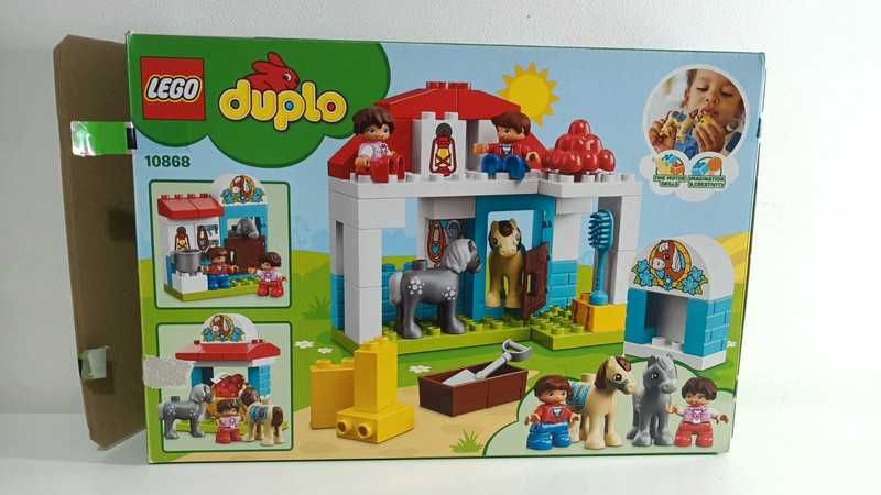 LEGO Duplo 10868 stajnia z kucykami kompletne jak nowe 59 części