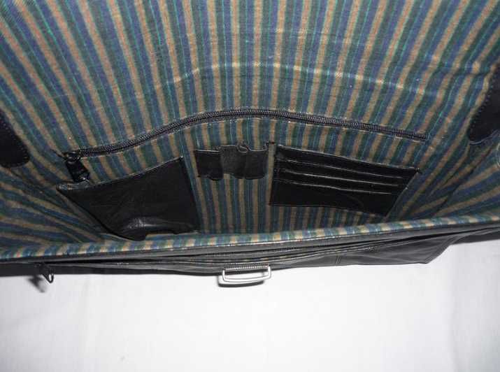 Ділова шкіряна сумка папка портфель для документів планшета формат А 4