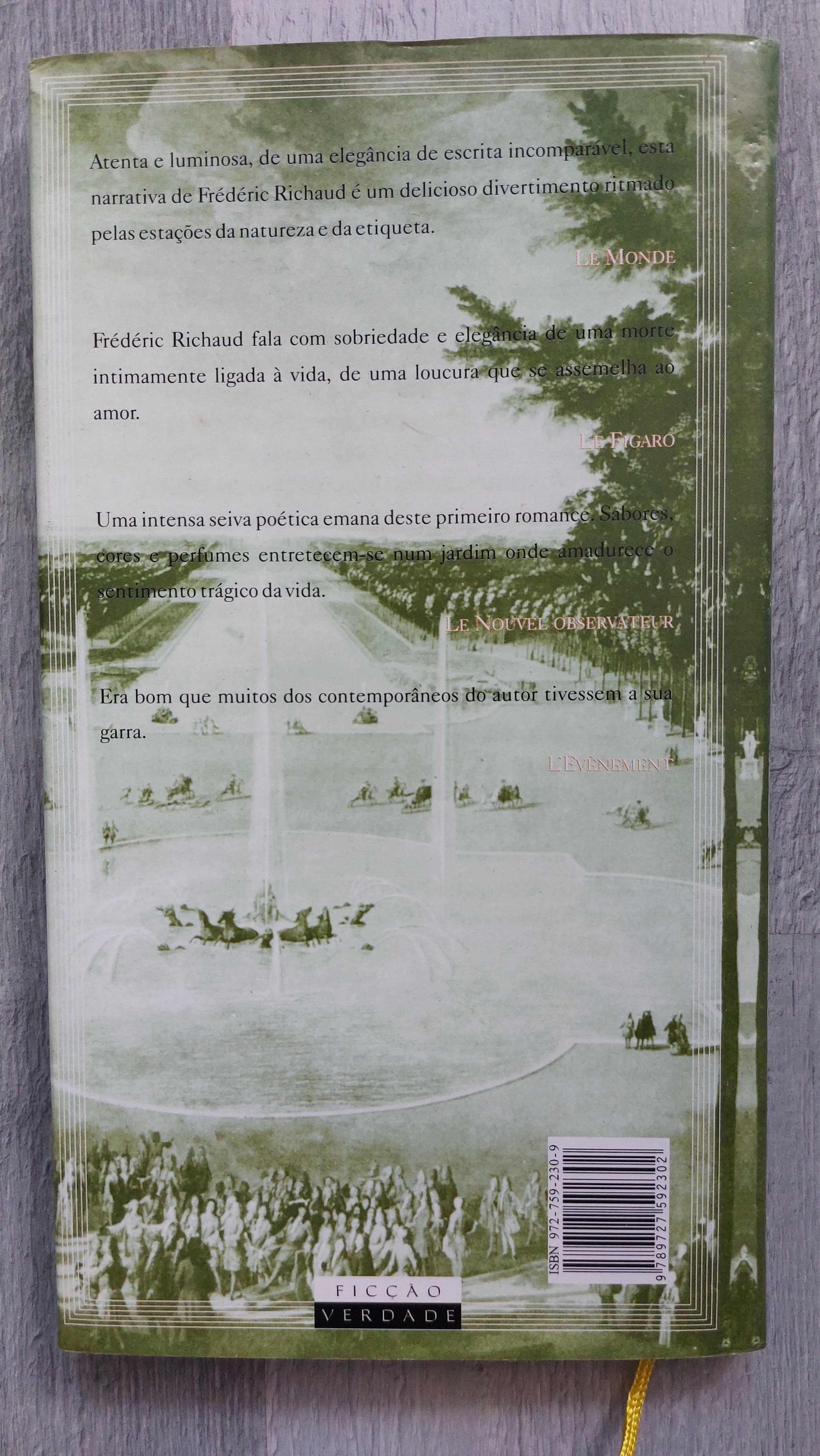 Livro "O Jardineiro do Rei" de Frédéric Richaud (portes incluídos)