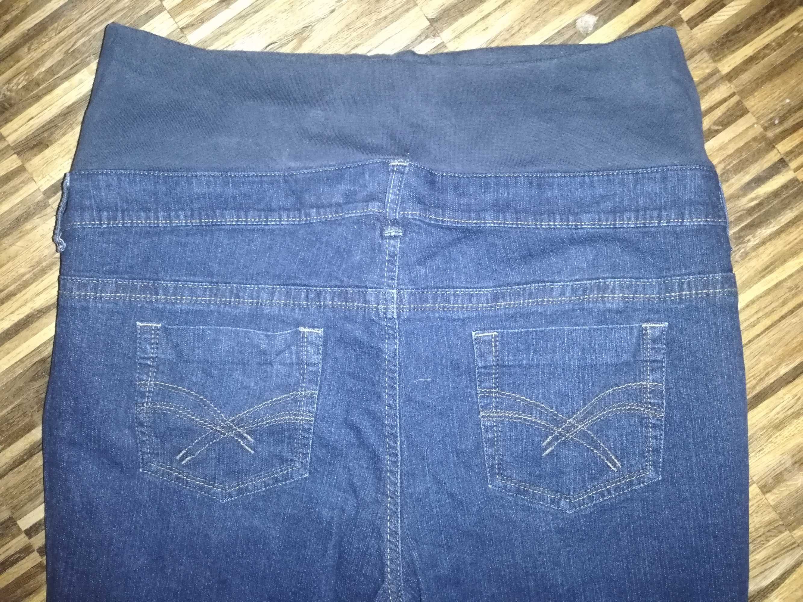 Granatowe spodnie jeans ciążowe Marks & Spencer rozm. 44.