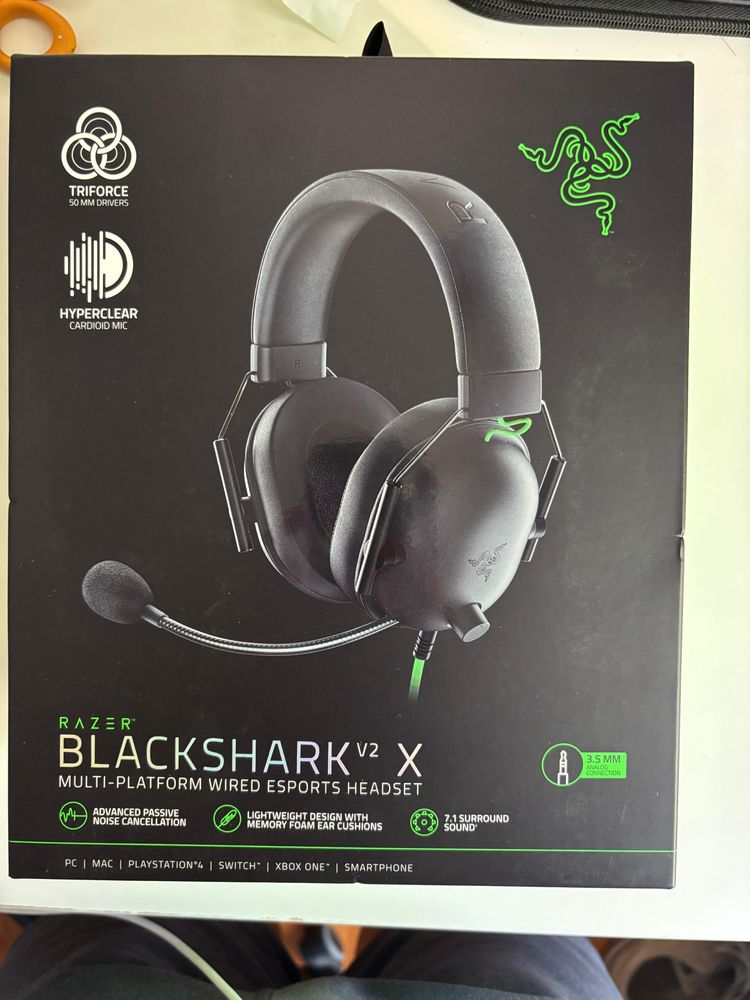 Razer Blackshark V2 X preto