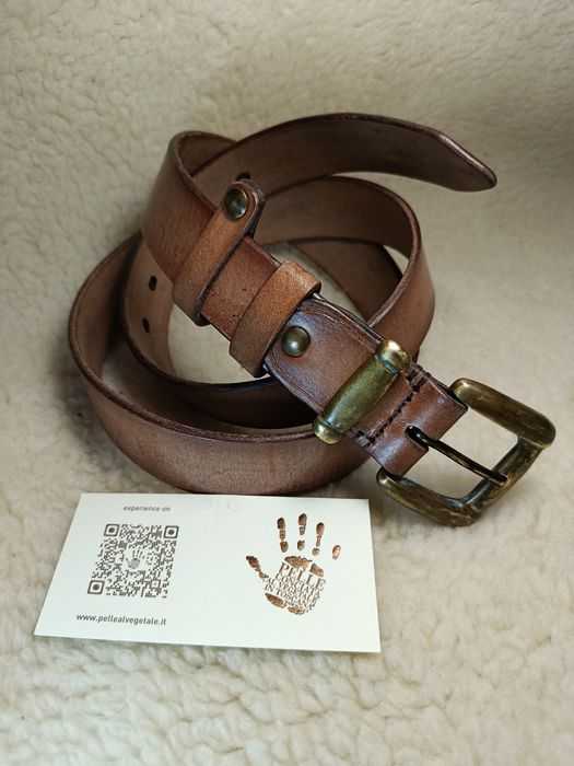 Кожаный ремень ручной работы