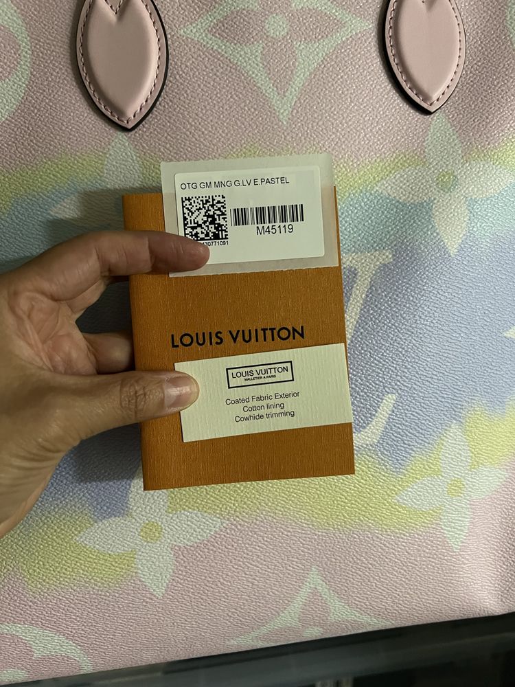 Vendo bolsa Louis Vuitton Onthego Escala LV GM Pastel