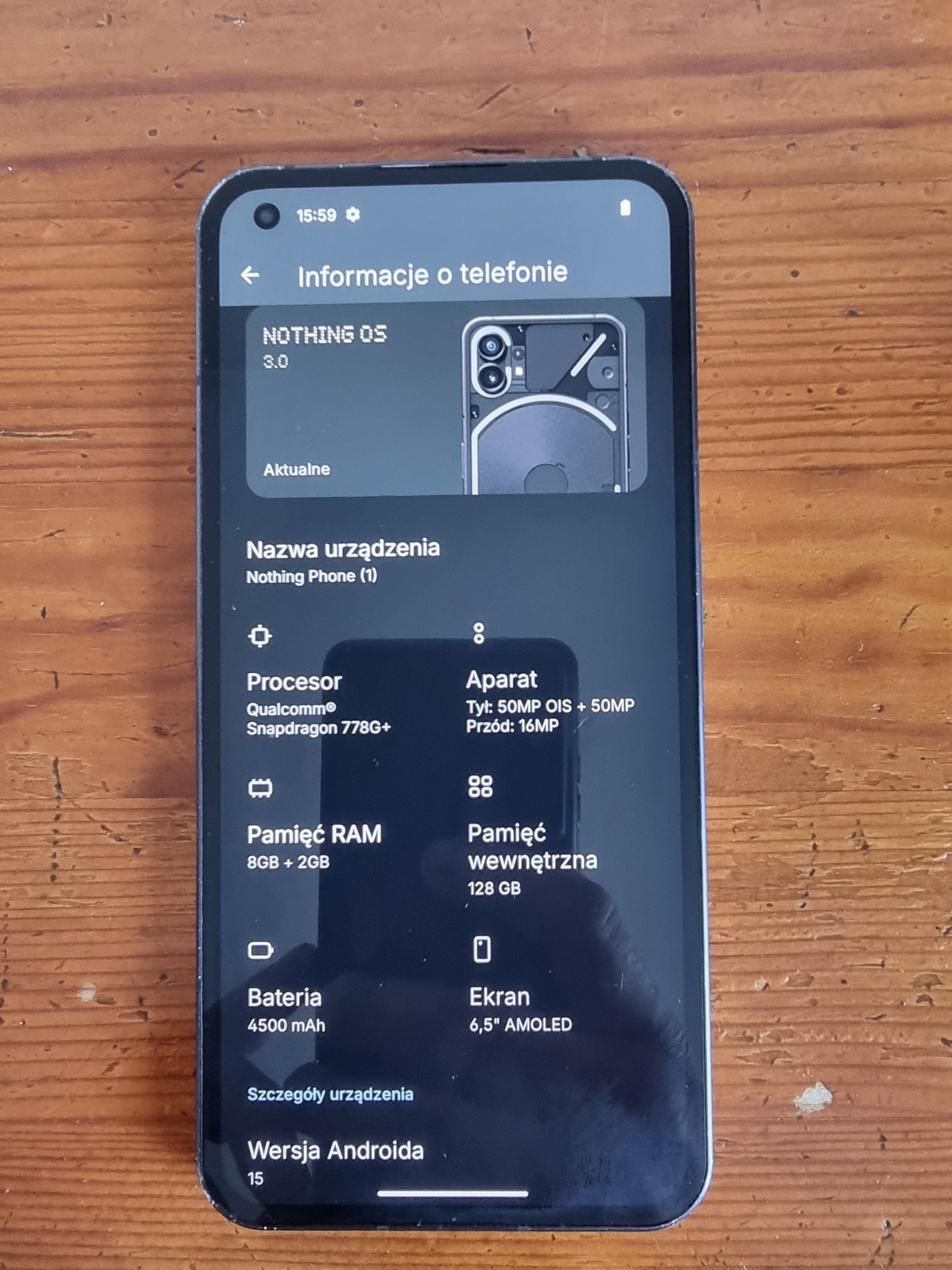 Nothing phone 1 czytaj opis