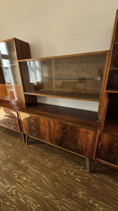 Meblościanka, komoda, barek, meble PRL z lat 70tych