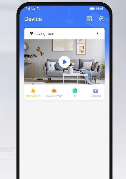 Obrotowa kamera zewnętrzna IP WiFi HD - biała