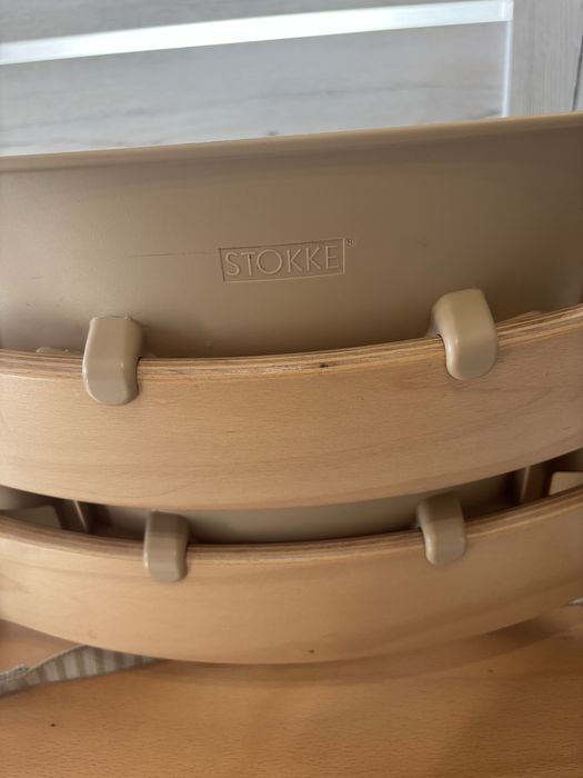 Krzeselko stokke tripp trapp tacka szelki baby set