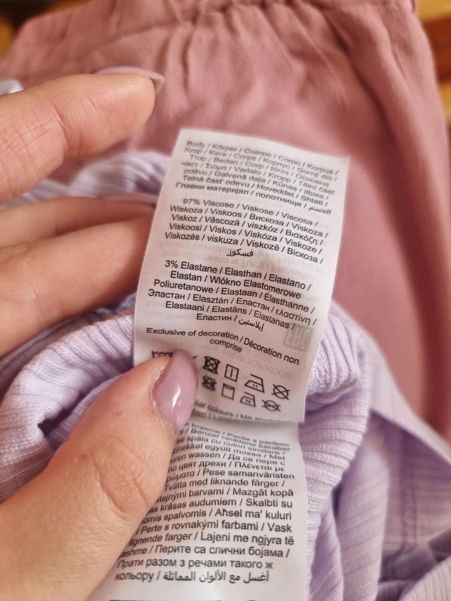 Bluzka liliowa damska bez rękawów nowa rozmiar M VILA