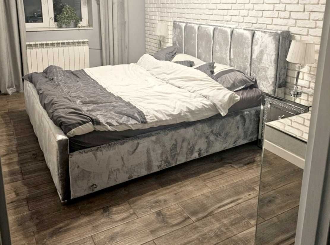 NOWE Łóżko WIELE WYMIARÓW 160x200 Zagłowia FANCY + pojemnik + stelaż