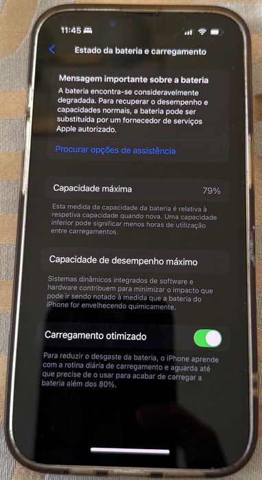 Iphone 13 128gb branco com 79% de bateria e 11 meses de garantia