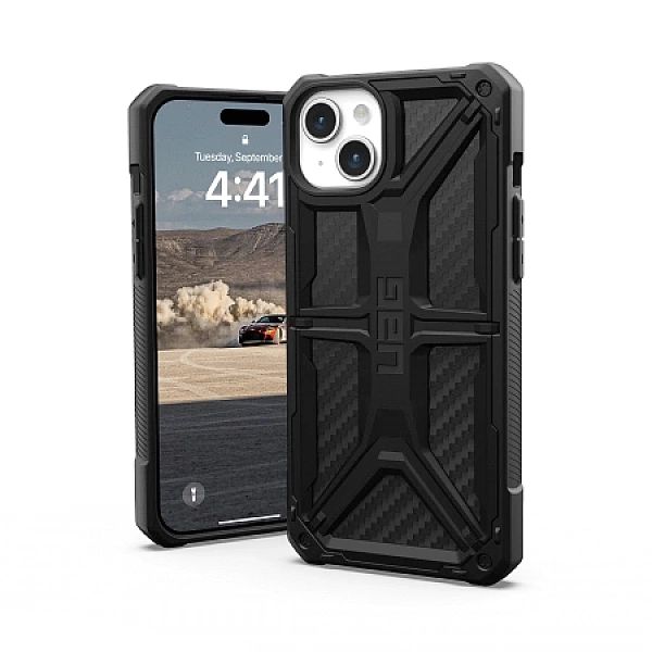 Etui UAG Monarch do iPhone 15 Plus - czarny karbon