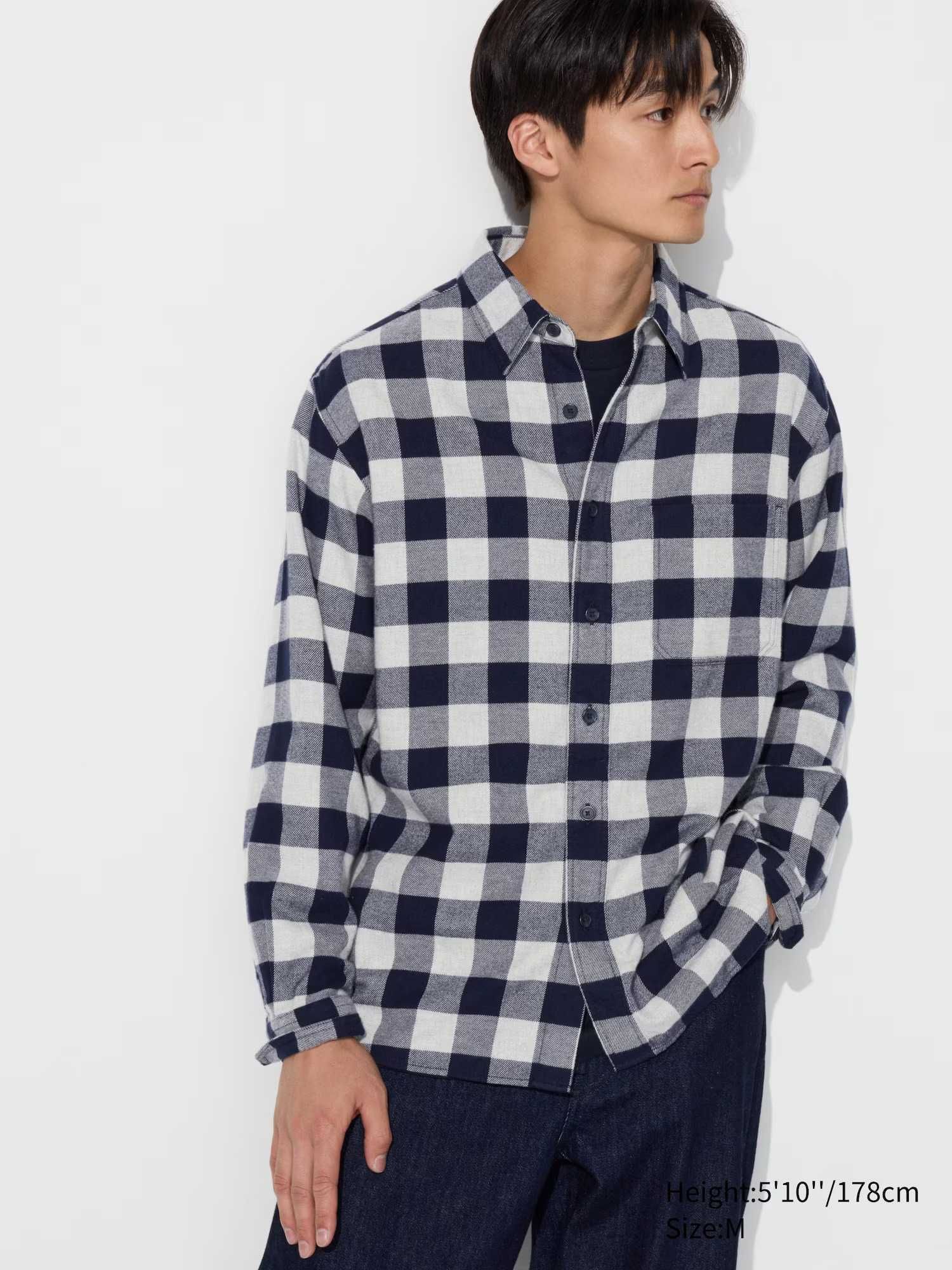 чоловічі фланелеві сорочки Uniqlo Японія