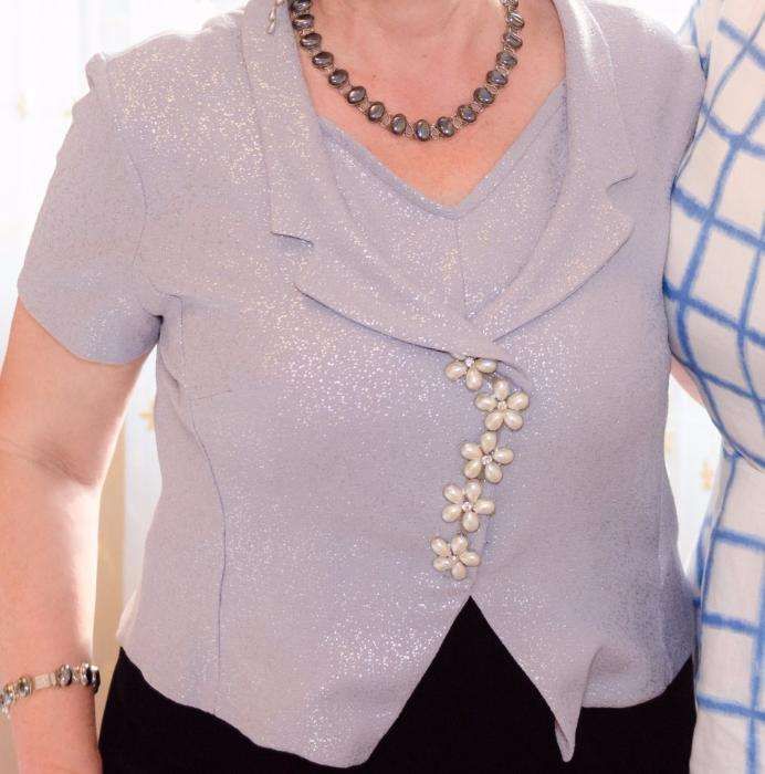 Wizytowa suknia, długa, na szczególne okazje, rozm XL, od krawcowej