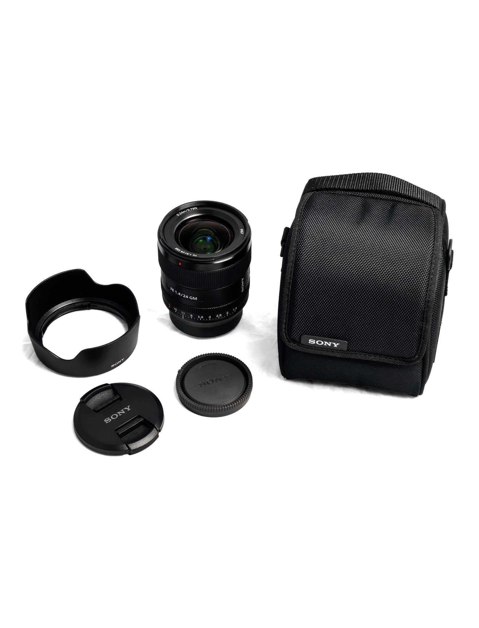 Obiektyw Sony FE 24 mm f/1.4 GM + osłona i etui | Jak nowy!
