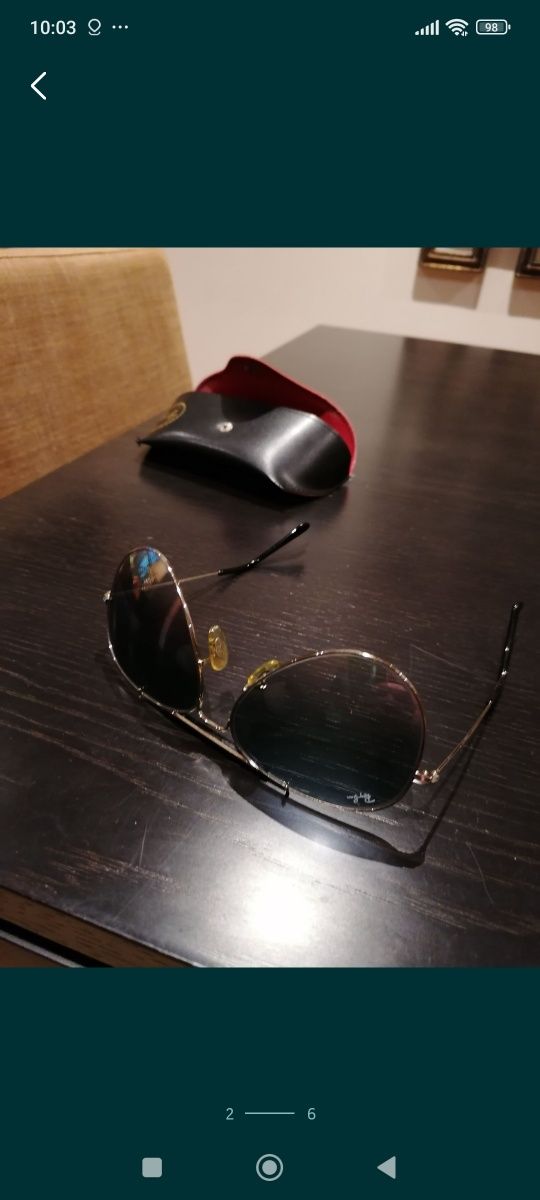 Ray ban aviator impecáveis