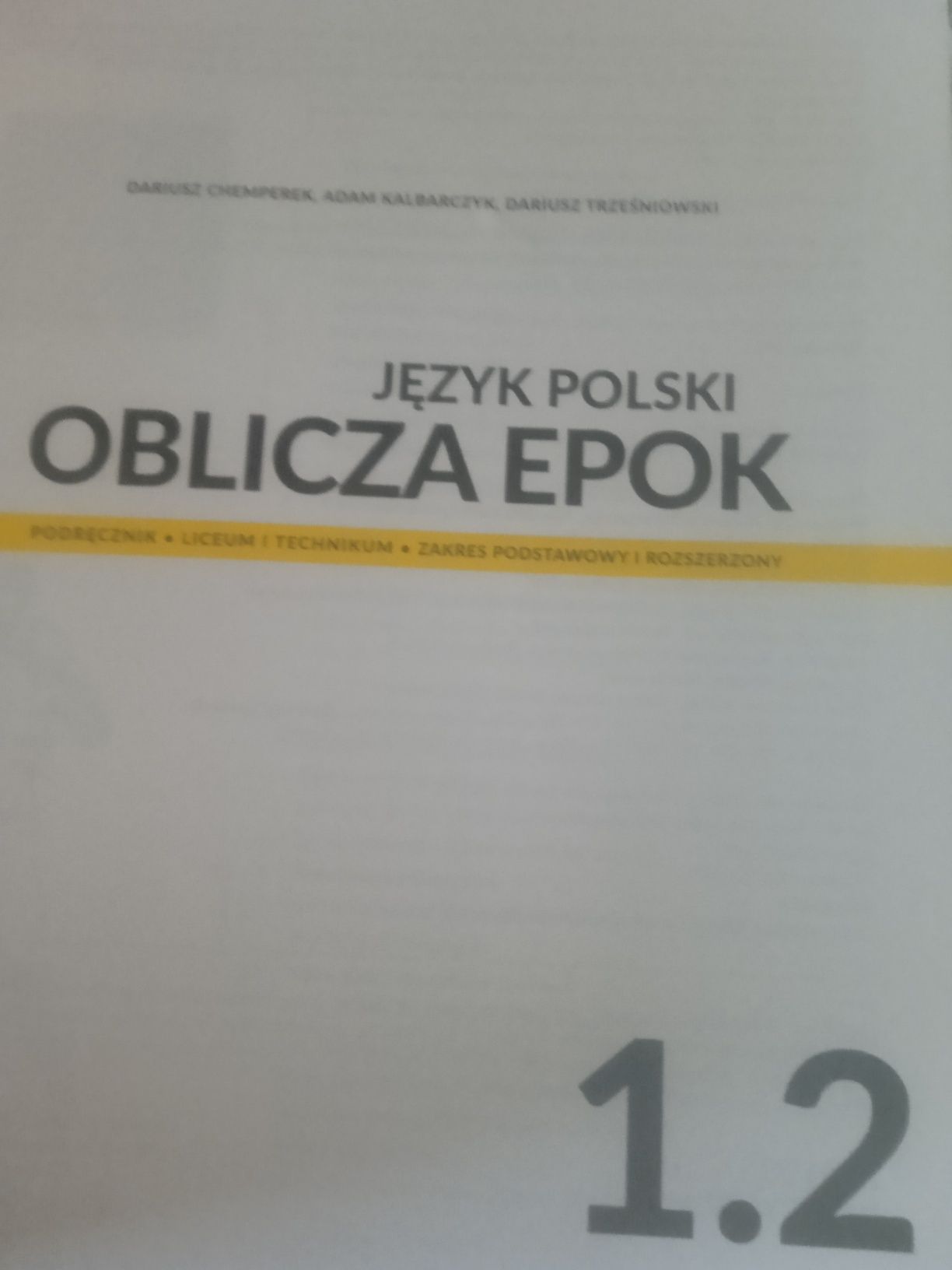 Język polski oblicza epok 1.2