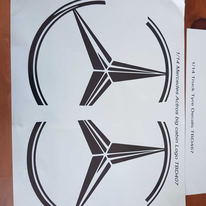 Decalques Mercedes e Goodyear