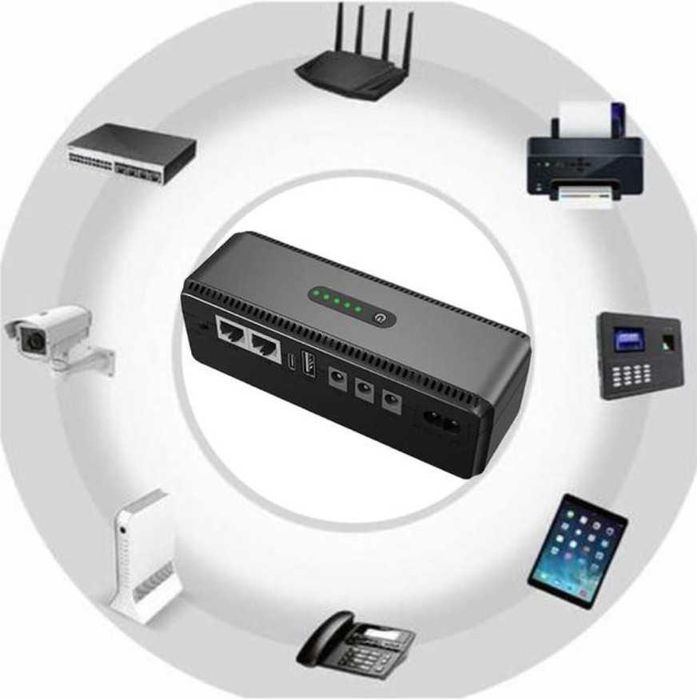 ДБЖ для Wi-Fi роутера міні-UPS DCL-18W 5V-9V-12V 10400mAh