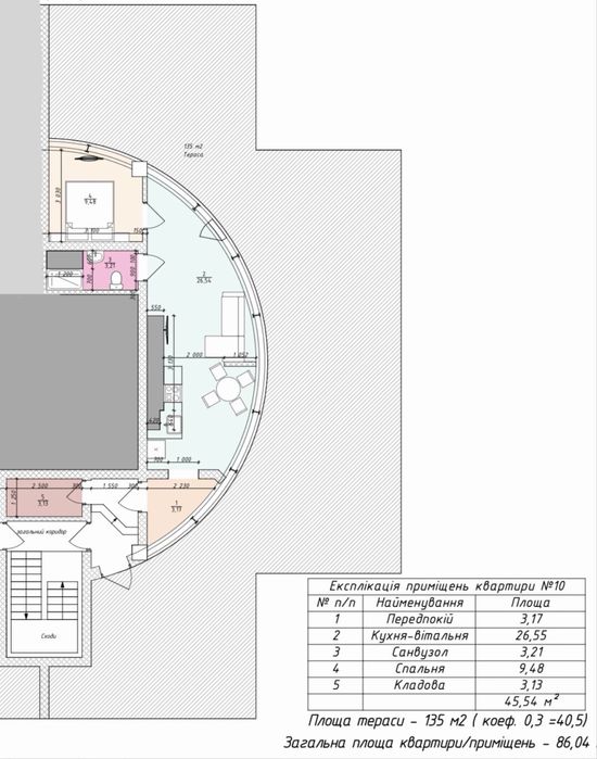 БЕЗ %; ПЕНТХАУС; СУПЕРВИДОВИЙ; заг 179м2; житлова 44м2 тераса 135м2