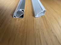 Profil aluminiowy led narożny bialy oraz anodowany