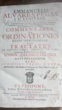 Emmanuelis Alvarez Pegas -1703 Commentaria ad Ordinationes - Tomus 13