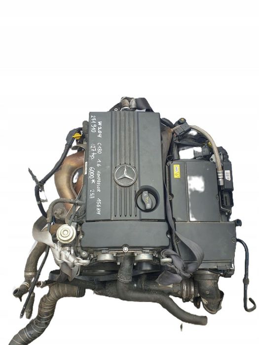 SILNIK GOŁY SŁUPEK MERCEDES-BENZ W204 C180 1.6 KOMPRESOR 156 KM 271910